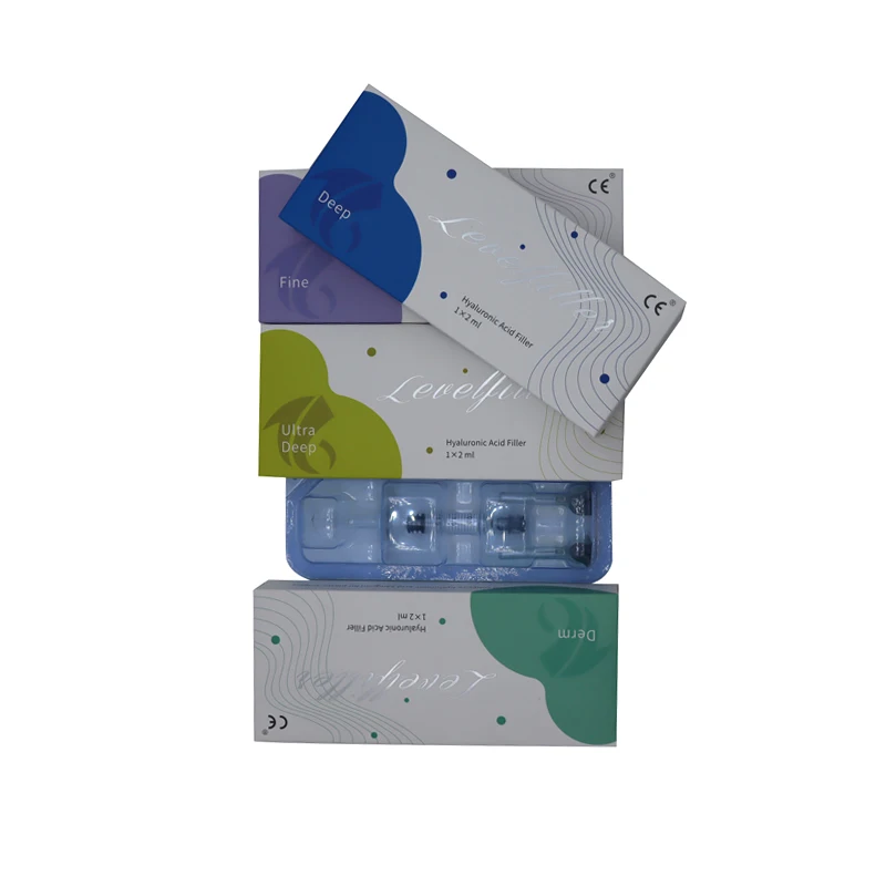 crossed link hyaluronic acid/hyaluronic acid injectable filler