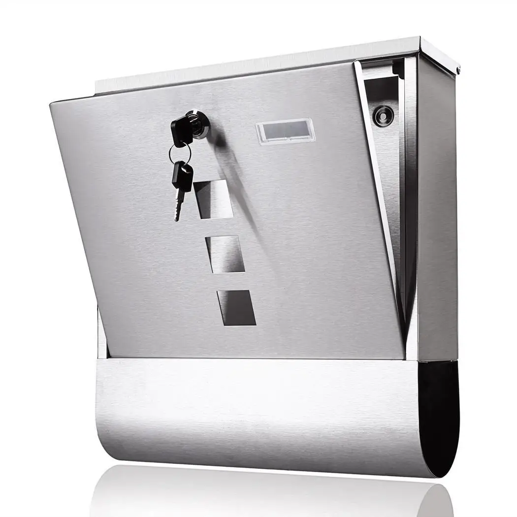 mailbox stainless steel residential smart parcel drop metal Post Box waterproof wall mount