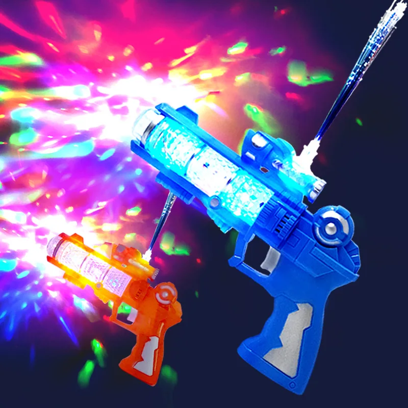 Toys Hot Selling Wholesale Plastic Projection Toy Gun Kids Electric Vocal Gun Toy With Lights