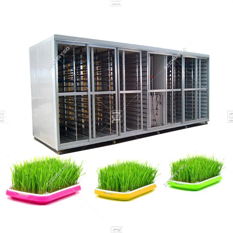 Automatic Hydroponic Green Barley Sprouts Container Small Wheat Bean Sprout Making Machine Mung Bean Sprouting Growing Machines