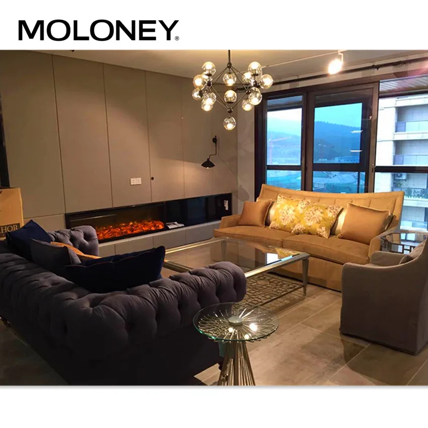 Moloney electric flat panel decorative electric fireplace without heat
