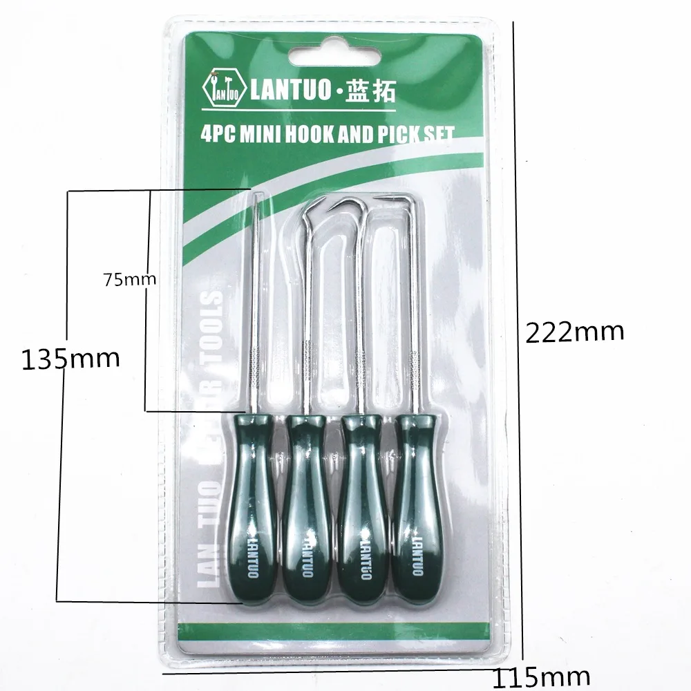 Hot Sale 4pcs Vehicle Oil Seal Screwdriver Seal Puller Gasket Disassembly Car Ring Seals Disassembly Oil Hook Sets