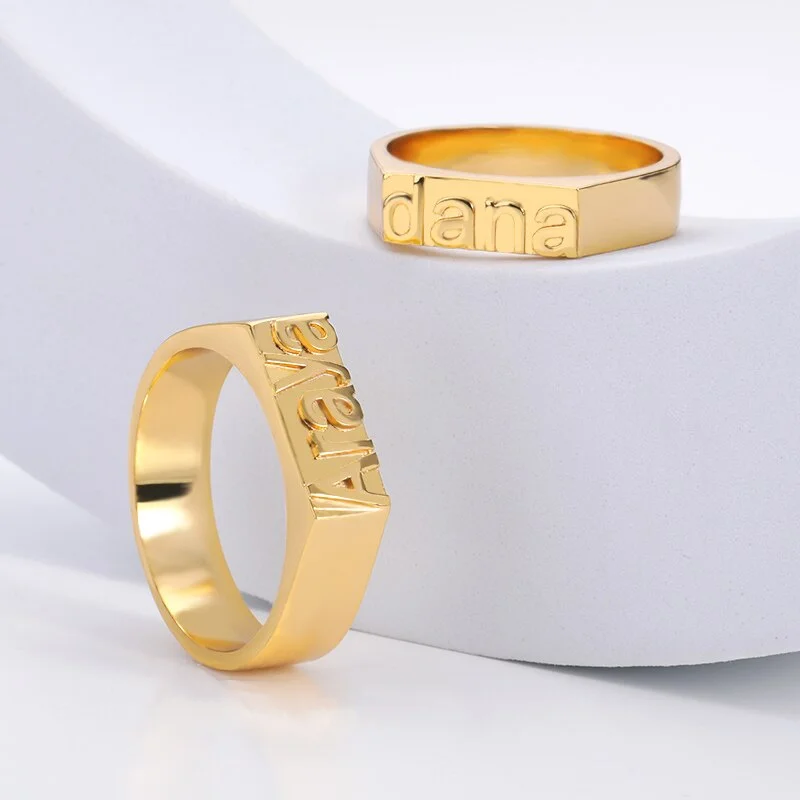 gold plated stainless steel rings engagement  rings jewelry women 18k gold rings for women stainless steel