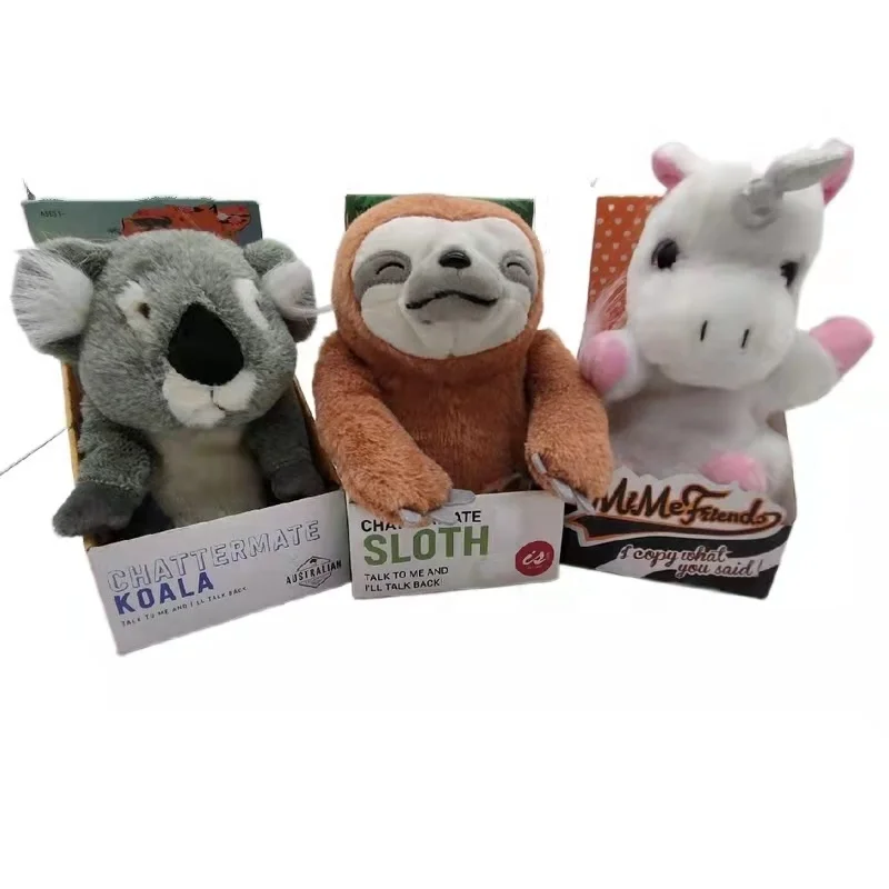 Factory Price Direct Selling Electric Toys Recording Cute Unicorn Plush Toys Animals Learn To Speak action Plush Toys