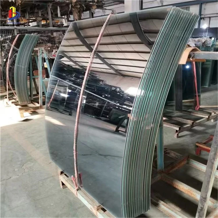 Long clear 5+5  6+6 architectural curved laminated glass