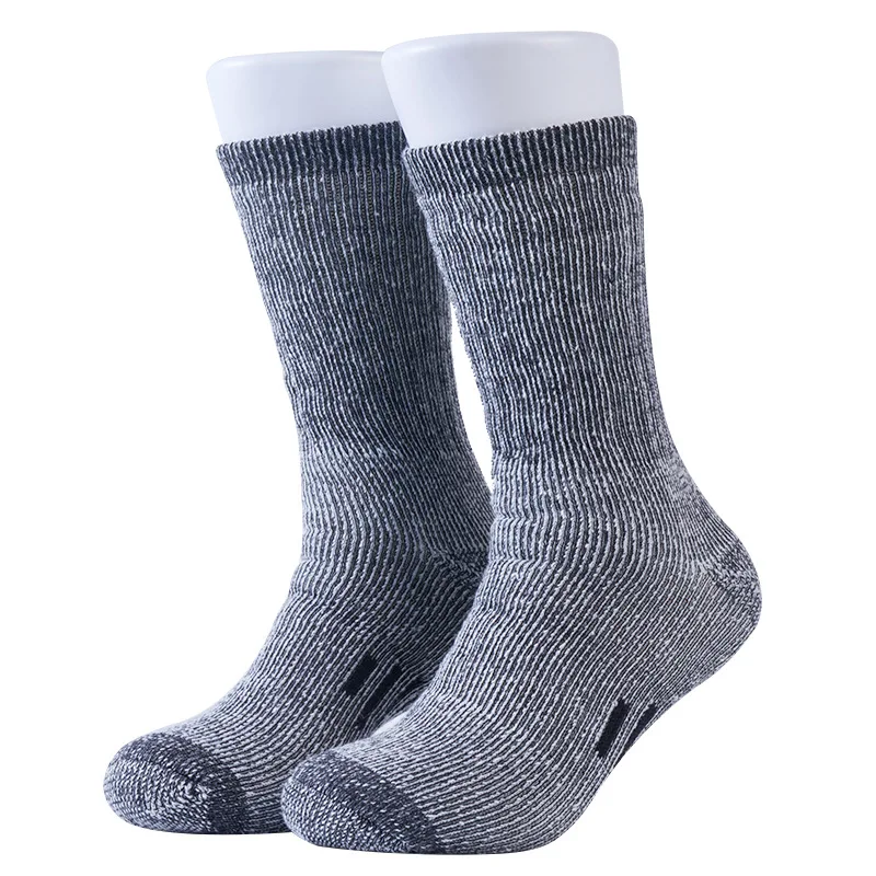 Xianghui best price hot sale skin care custom logo warm dark color ski unisex hiking winter thick merino wool socks