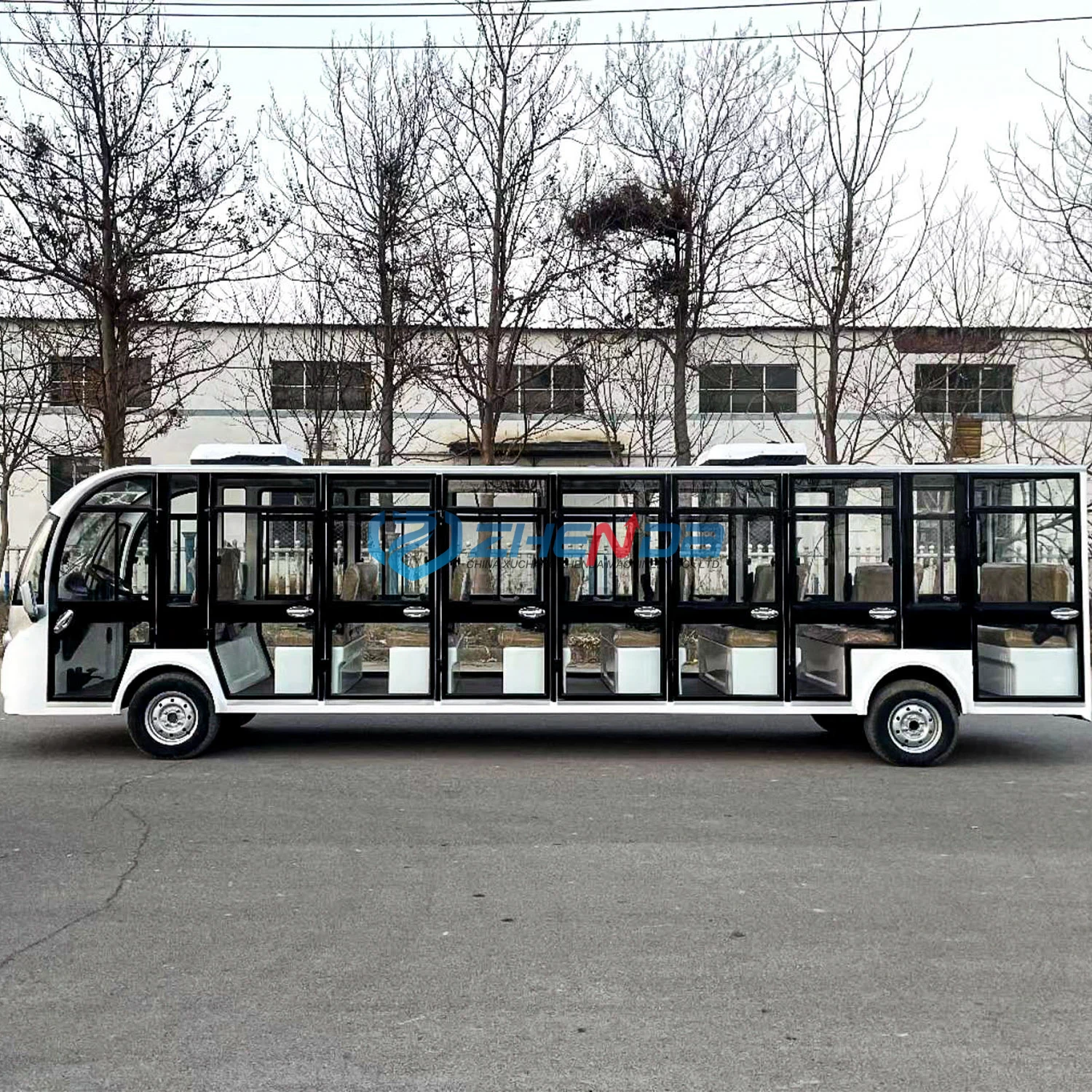 Best Popular Electric Bus Sightseeing Shuttle Bus Golf Cart School Used Coaches Bus for Sale
