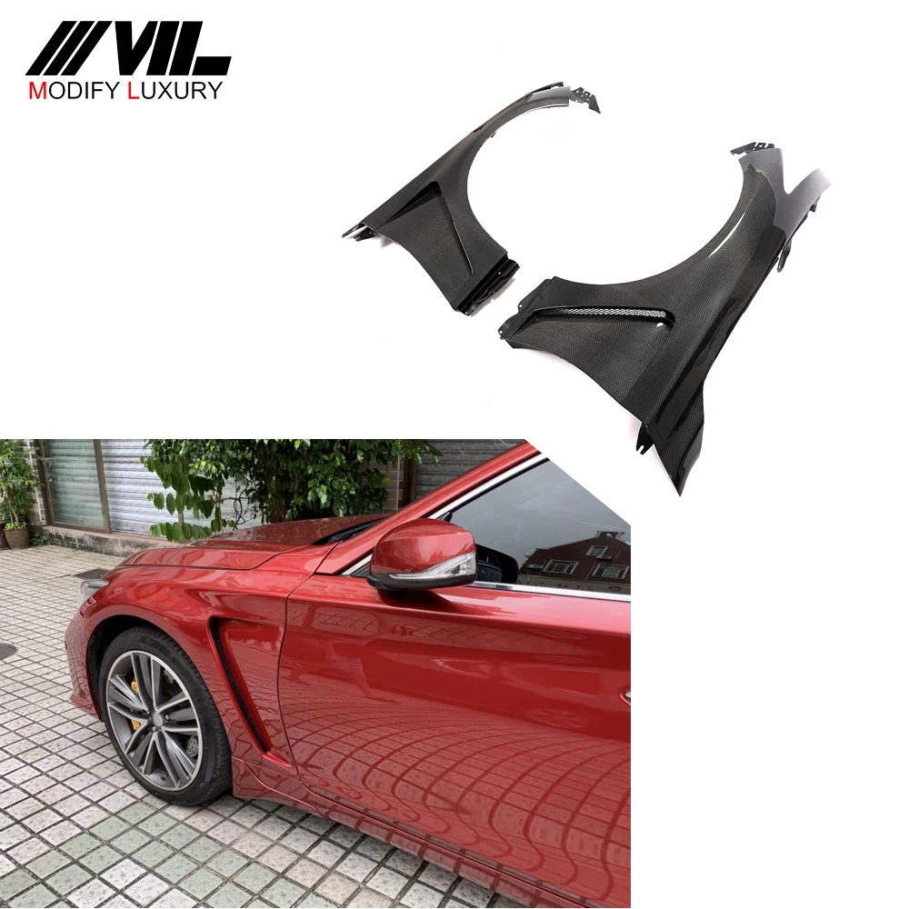 Carbon Fiber Front Side Fender Cover for Infiniti Q50 4-Door 2014-2020