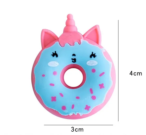 2022 Wholesales High Quality  TPR Material Cute Unicorn Shape Erasers for Girls