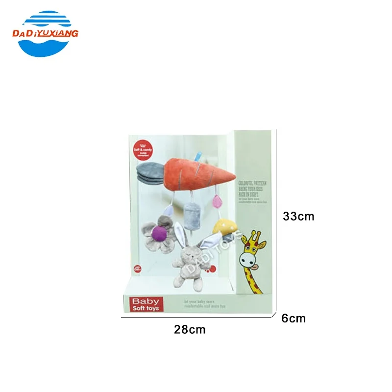 Hot Selling Animal Baby Soft Hanging Bed Bell Sleeping Toy For Baby