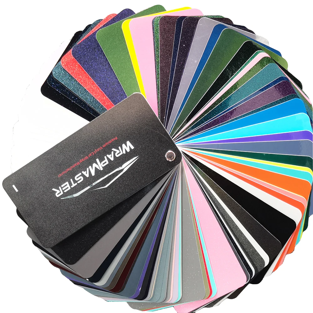 TSAUTOP samples book set New Style Removable Wrapping Film Vinyl Car Wrap Design Vehicle Sticker