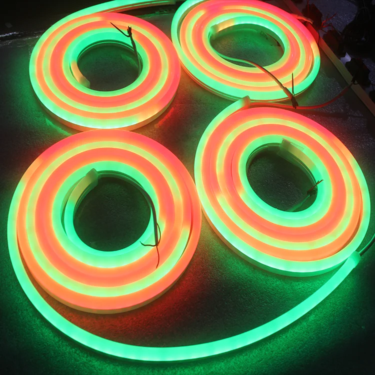 Неоновая Светодиодная лента 60 светодиодов/м 12 В постоянного тока