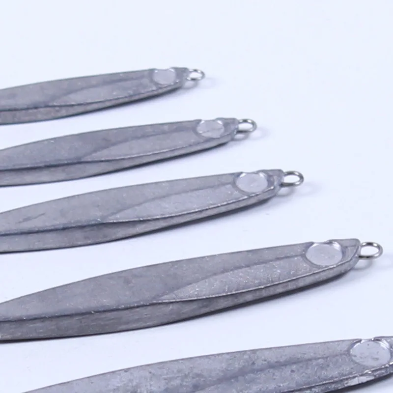 NEW unpainted metal jig lure7g-40g fishing long jig slow pitch jig fast sinking