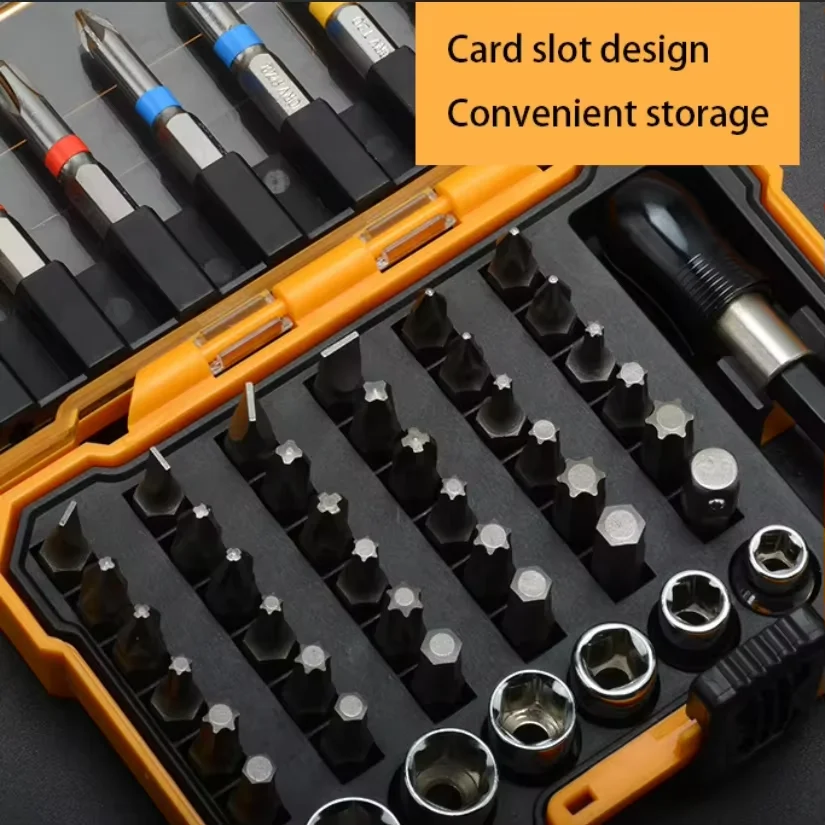 High Quality Screwdriver Home Tool Kit Precision Screwdriver for  Woodworking With Foldable Storage Box