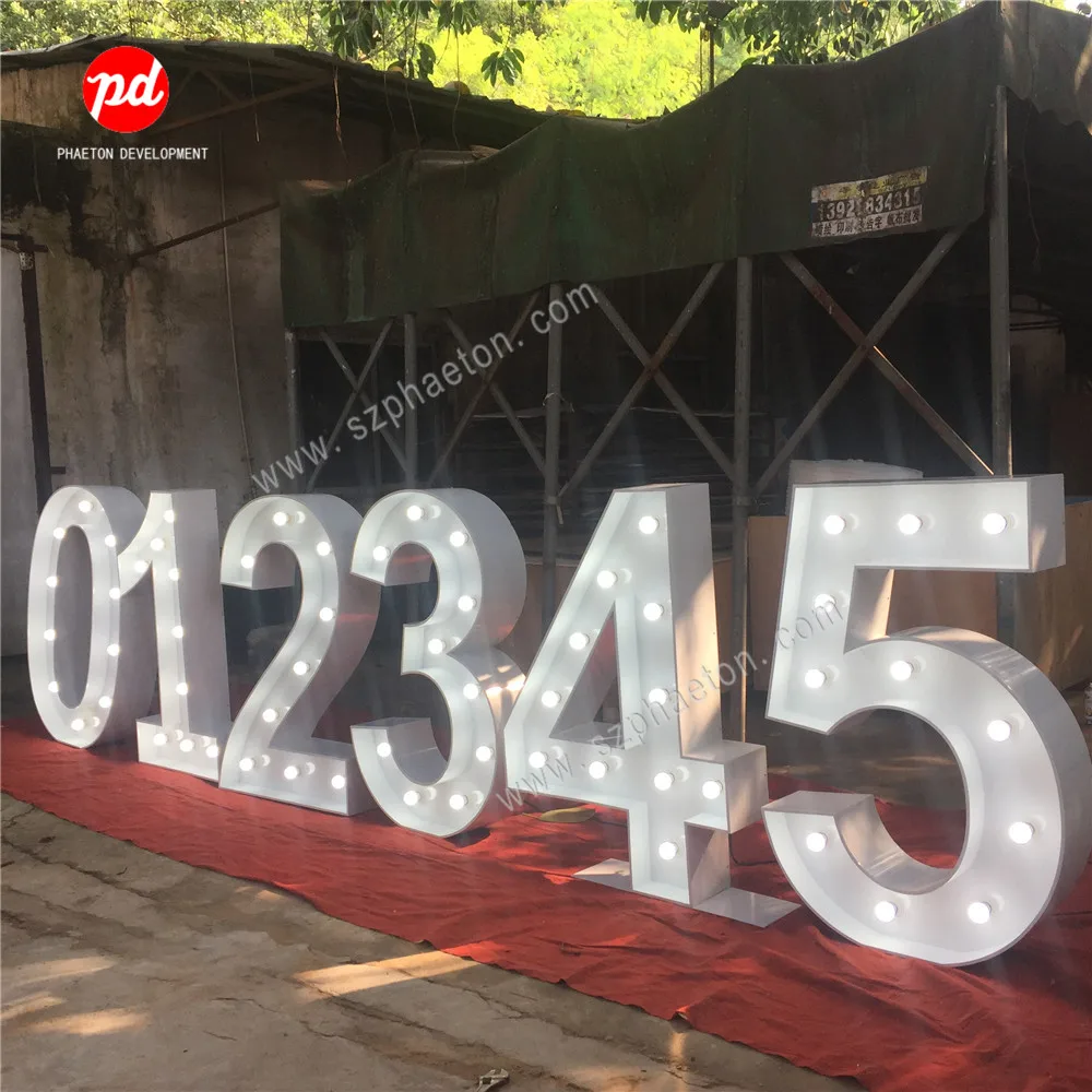 Party Supplies 3ft 4ft Big Led Marquee Numbers Birthday Decoration for 15th 18th 21st 30th 40th 50th Birthday Party Decorations