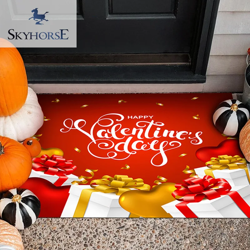 Merry Christmas Carpet Customized Acceptable Fashion Printed Christmas Door Mat