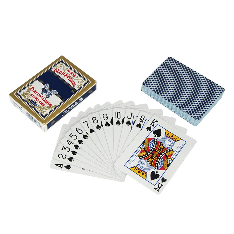 Дешевая цена Binwang No.938 маленькая пчела широкое издание покерный хозяин Baccarat Blue Core бумажные покерные карты