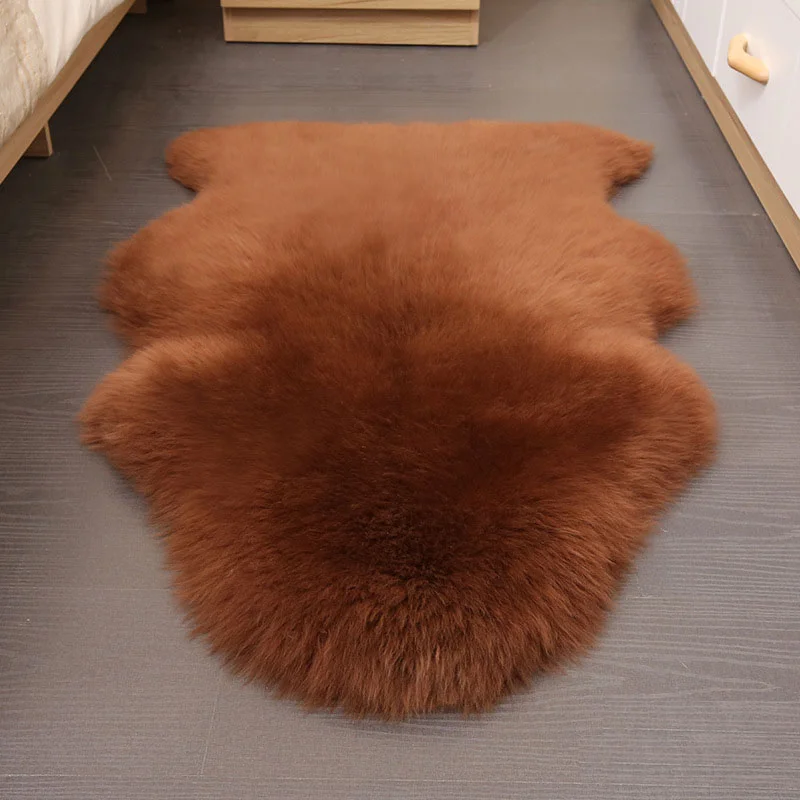 Luxury Genuine Australian Sheepskin Area Rug Sofa Real Lamb Skin Wool Fur Rugs Real Sheepskin Carpets