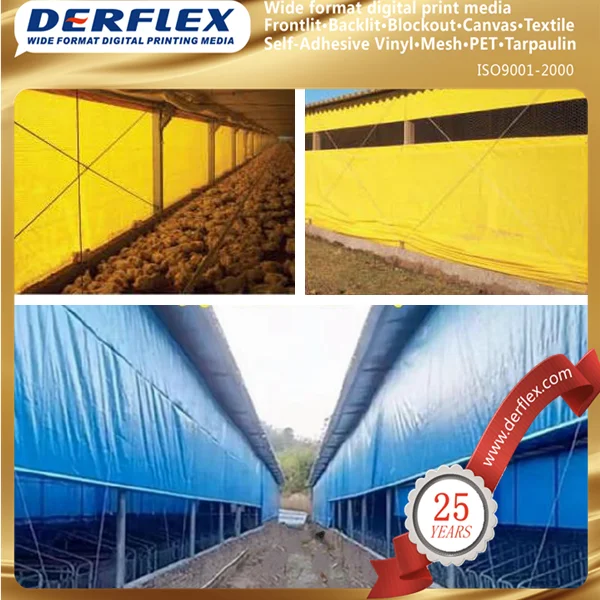 Farm House Side Wall Curtain PVC Curtain for Chicken Barn Side Wall Poultry Shed Curtain