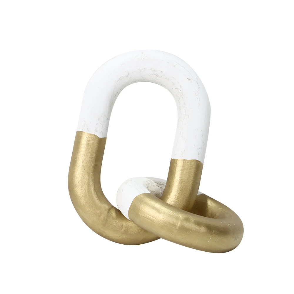 Modern Luxury Interior Accessories Indoor  Houses Show Pieces Home Aesthetic Wood Chain Decor For Decoration