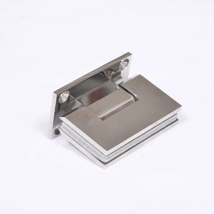 304/316 Stainless Steel Rectangle 90 Degree Modern Style Bathroom Shower Door Hinge