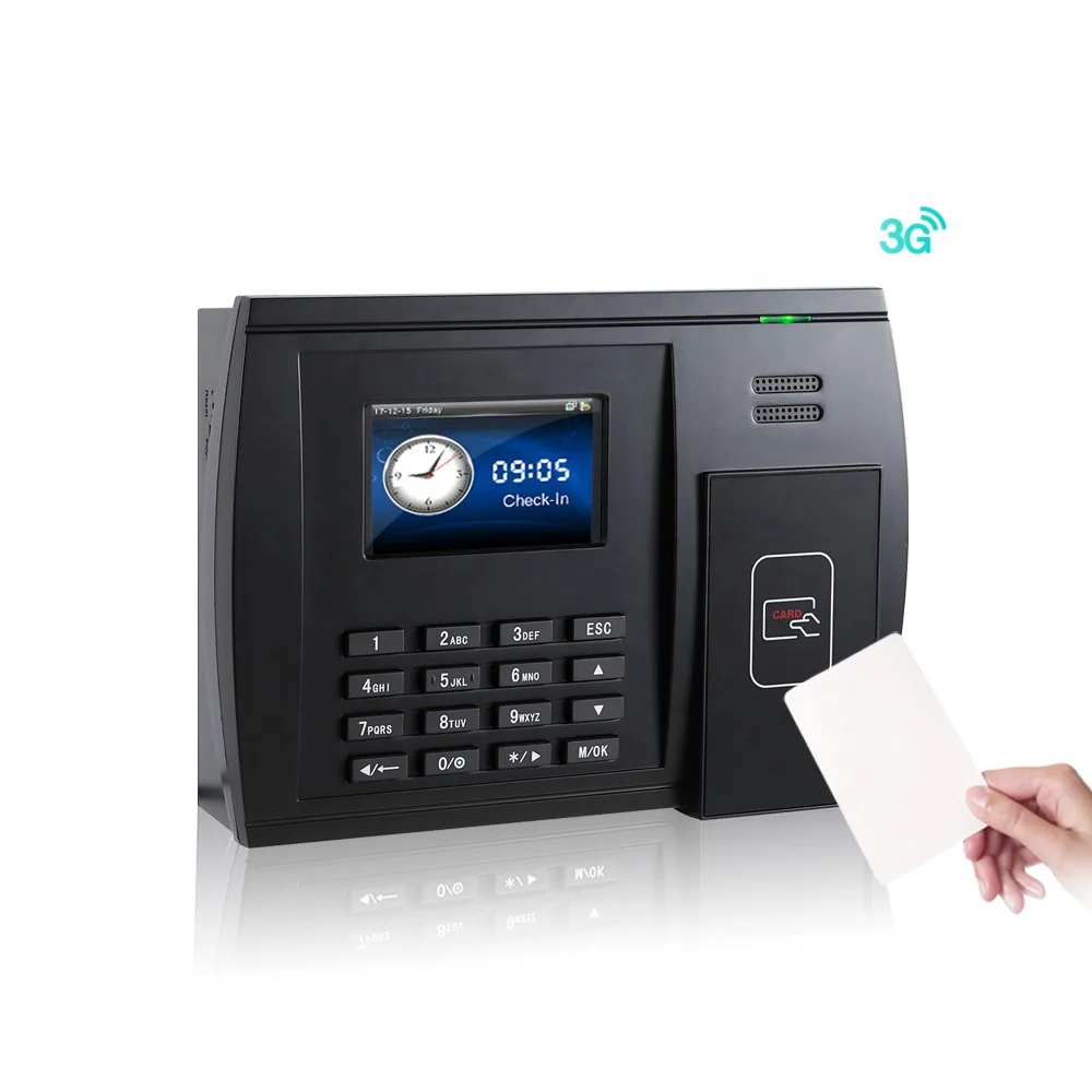 Беспроводной 3G перфокарты RFID считыватель времени и посещаемости с TCP/IP USB-портом