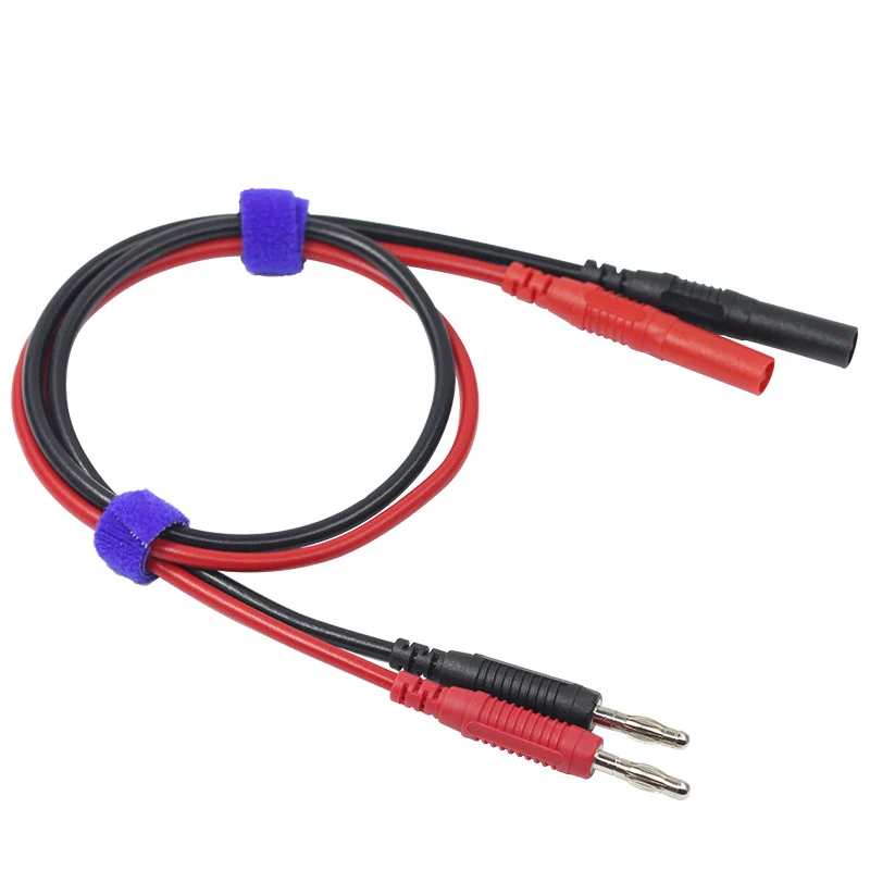 1 м 18AWG силиконовый Электрический испытательный провод, штабелируемые испытательные выводы типа «банан» папа-банан мама 4 мм, индивидуальные банановые кабели