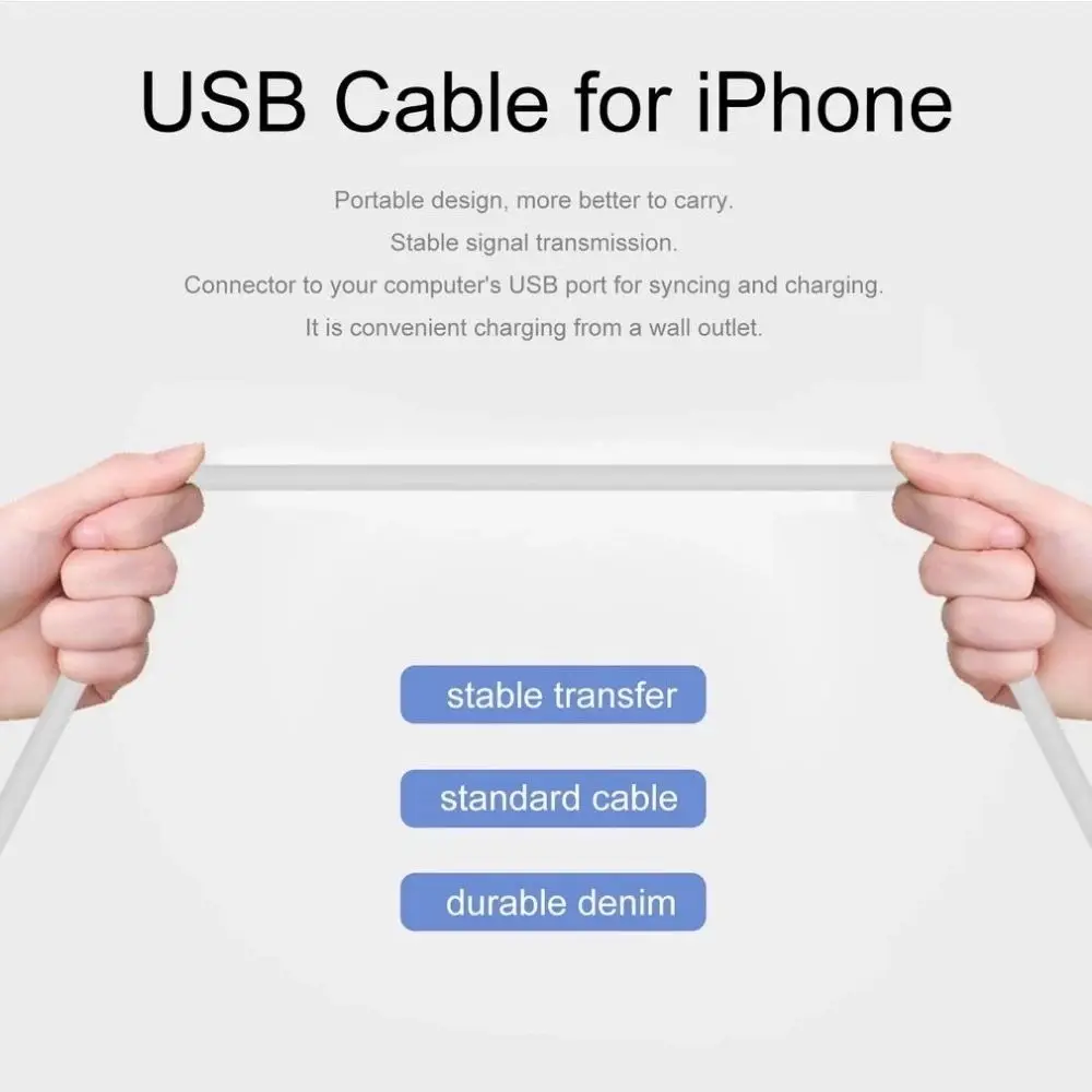  USB-кабель для iPhone 12 Pro Max зарядное устройство зарядный кабель