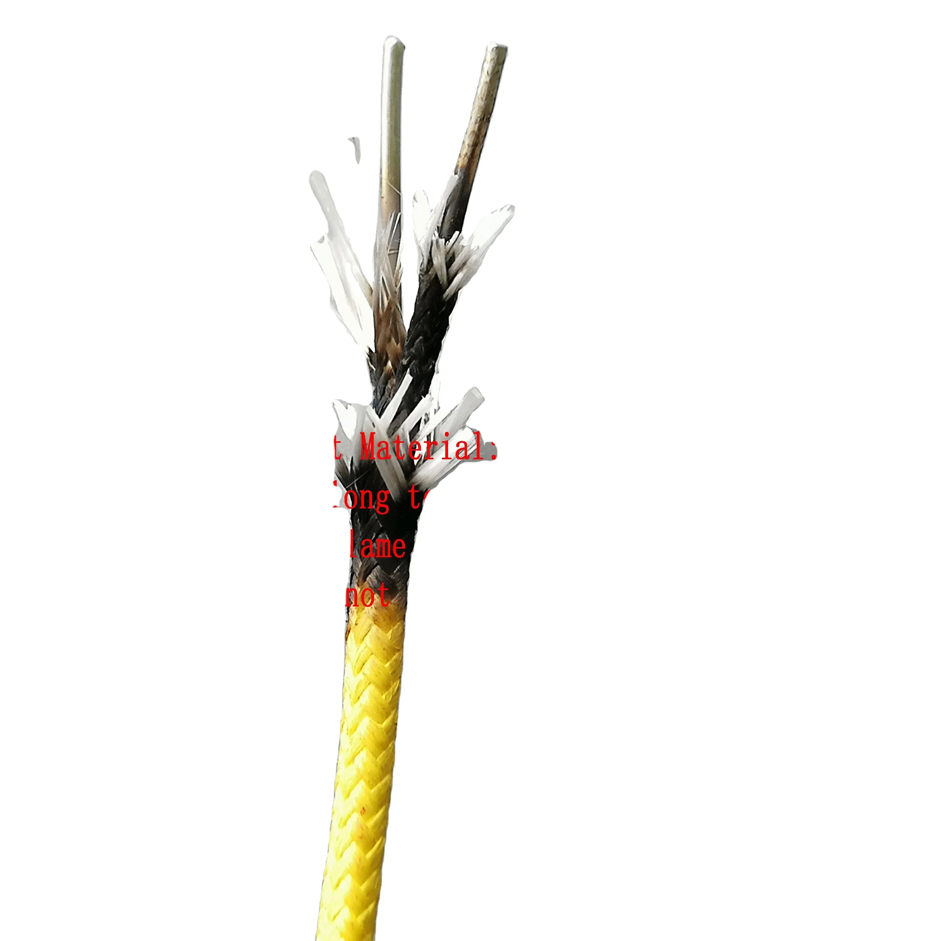 20AWG 1000C Silica Fiber Insulated Thermocouple Cable Type K Wire KX-SV-SV-0.81