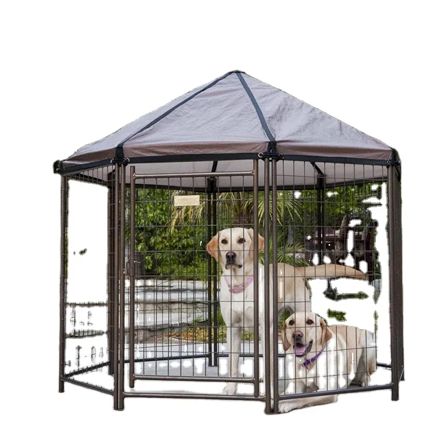Welded Wire Mesh Dog Kennel Fence Panel Wholesale Large Outdoor Metal Fashion Print Pet Cages, Carriers & Houses Breathable 78kg