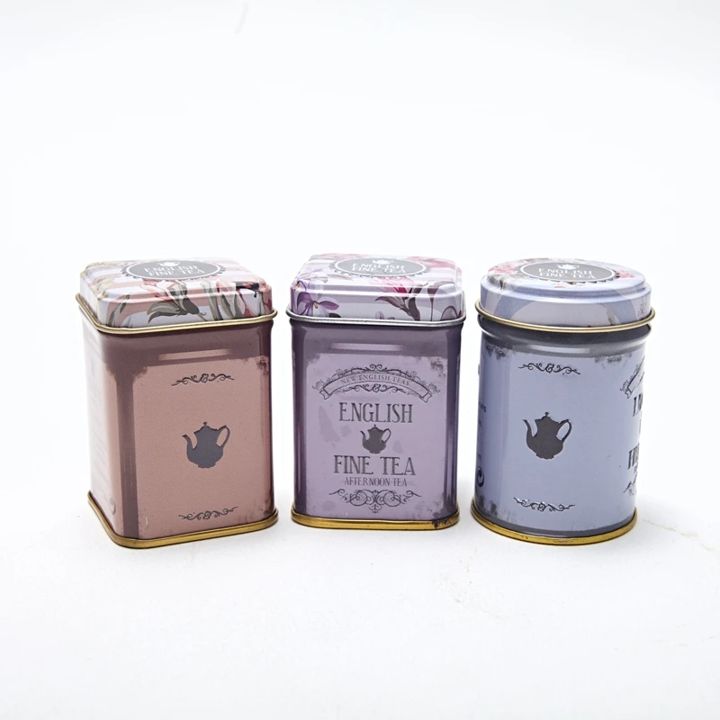 Wholesale Gift Packaging Set Small Tea Tinplate Box With Customized Printing
