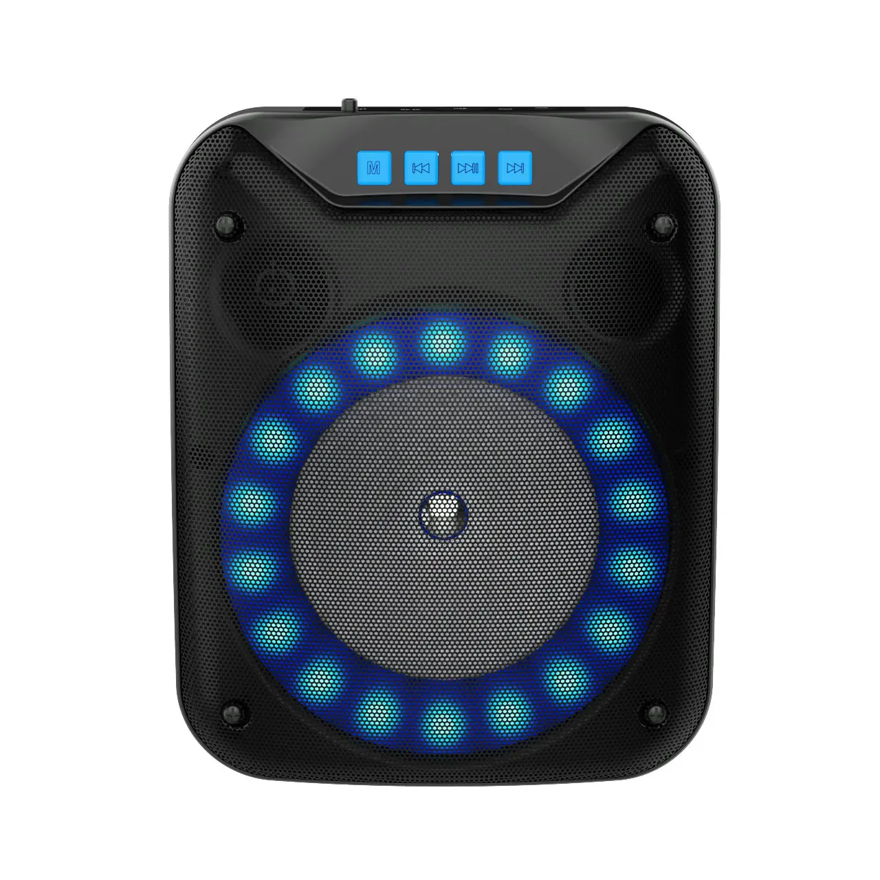 
4 inches 60mm Magnet Portable Speaker Handle Speaker 7W Wireless Outdoor Speaker With Colorful Lights 