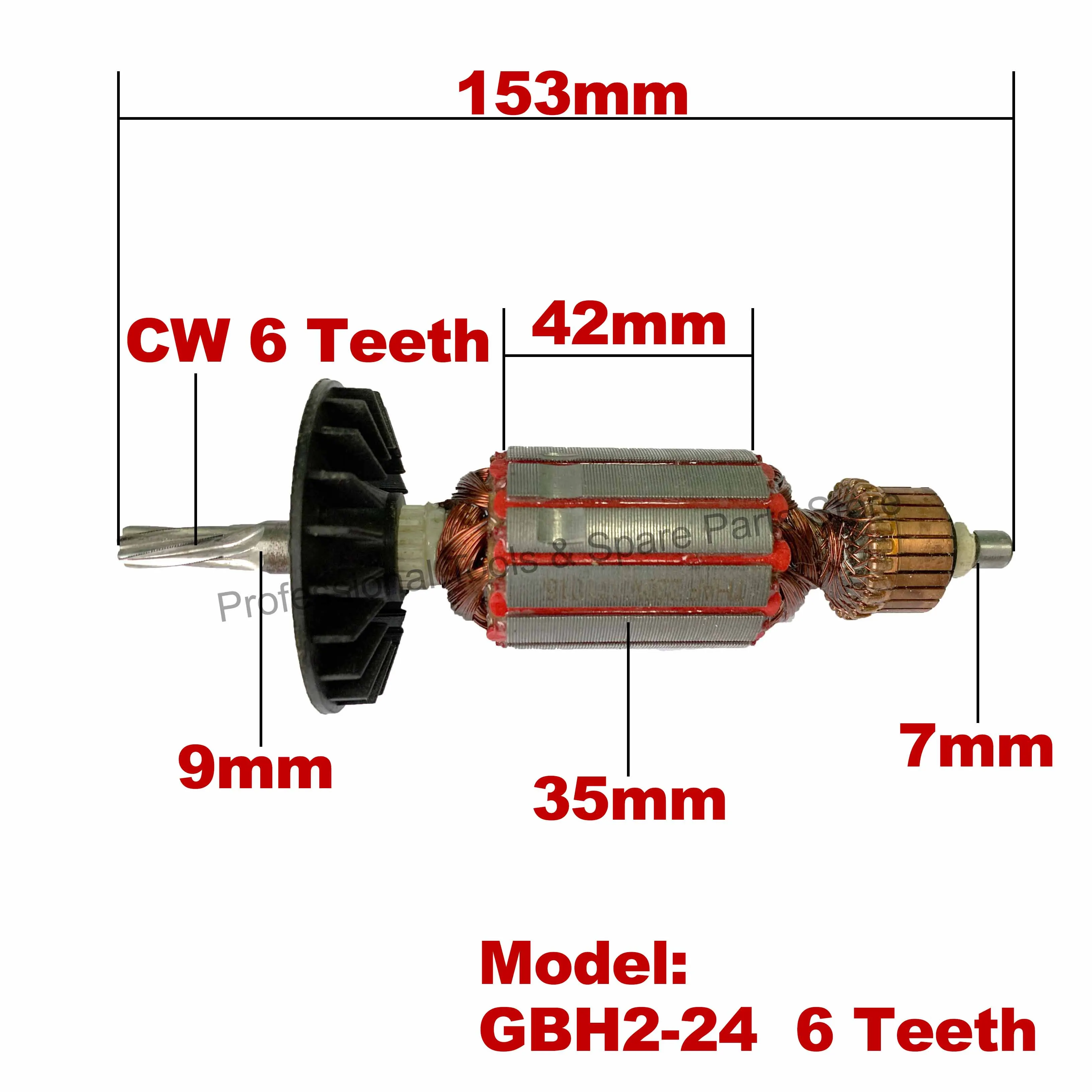  220V-240V арматура ротор якоря Замена для BOSCH вращением молоток GBH2-24 GBH2-24DSR GBH2-24DFR GBH2SE GBH2-24DRE GBH