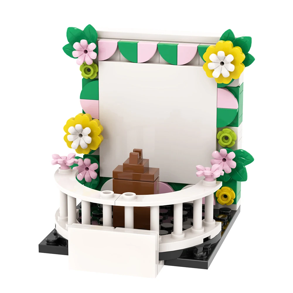 wholesale city Series Wedding scene White Arch MOC MOOXI MOC4095 blocks & model building toys bricks promotional toys