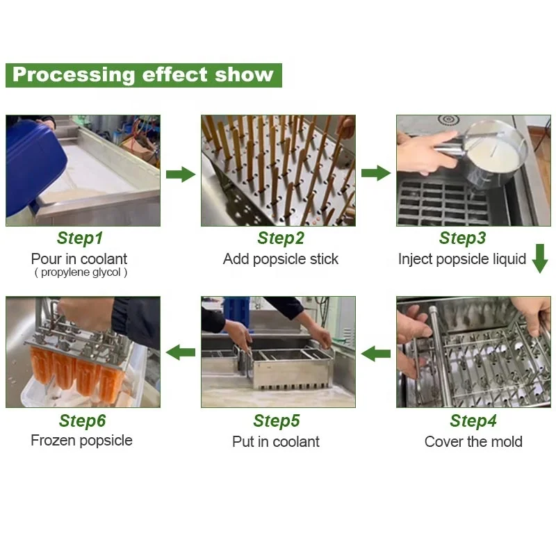 Frozen Ice Cream Bar Pop One Mold Thai Mini Freezer Guangzhou Maker Vend Popsicle Machine Production Line