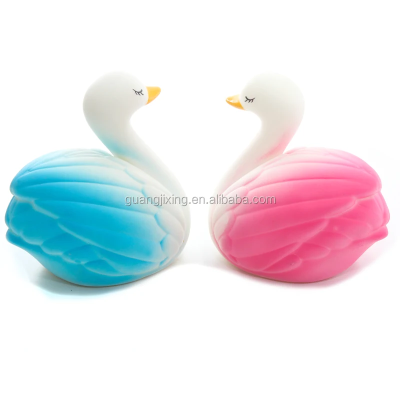 Soothing Baby Fun Design Swan Animal Light Night Lamp for Kid