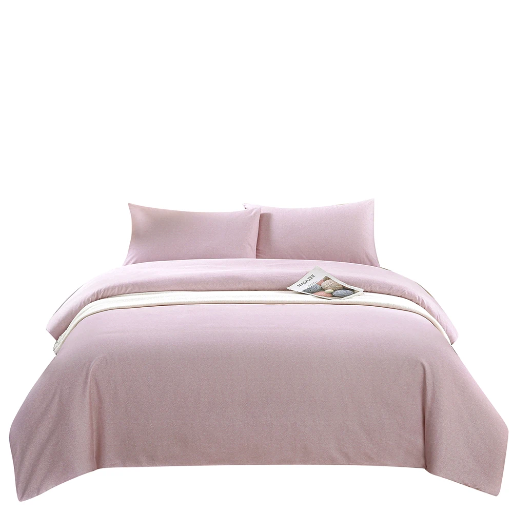 Wholesale Factory Price Luxury Bedding Sets Cotton Brushed With hidden zipper