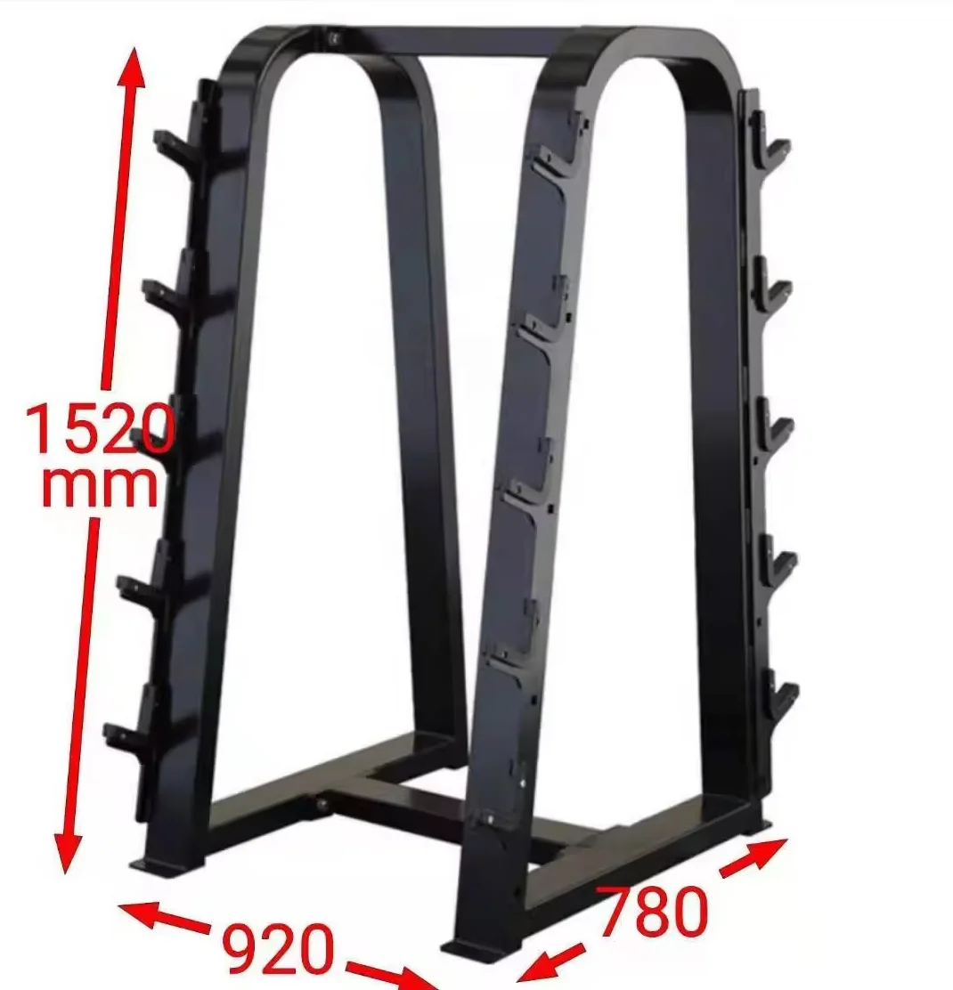 Wholesale Little Straight Barbell Rack 10 Dumbbells Commercial Fitness Gym Equipment Storage