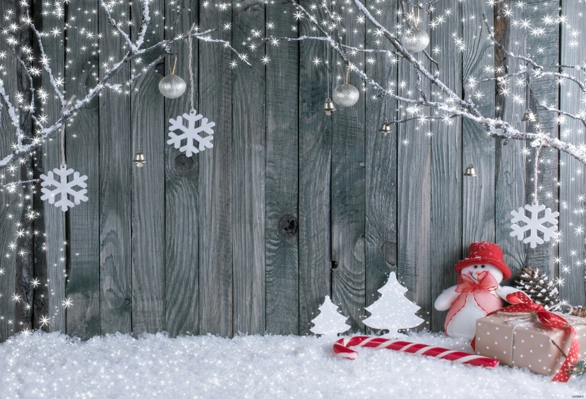 2019 Hot Sale Photography Backdrop Christmas Xmas Wood Wall Floor Background Photo Prop