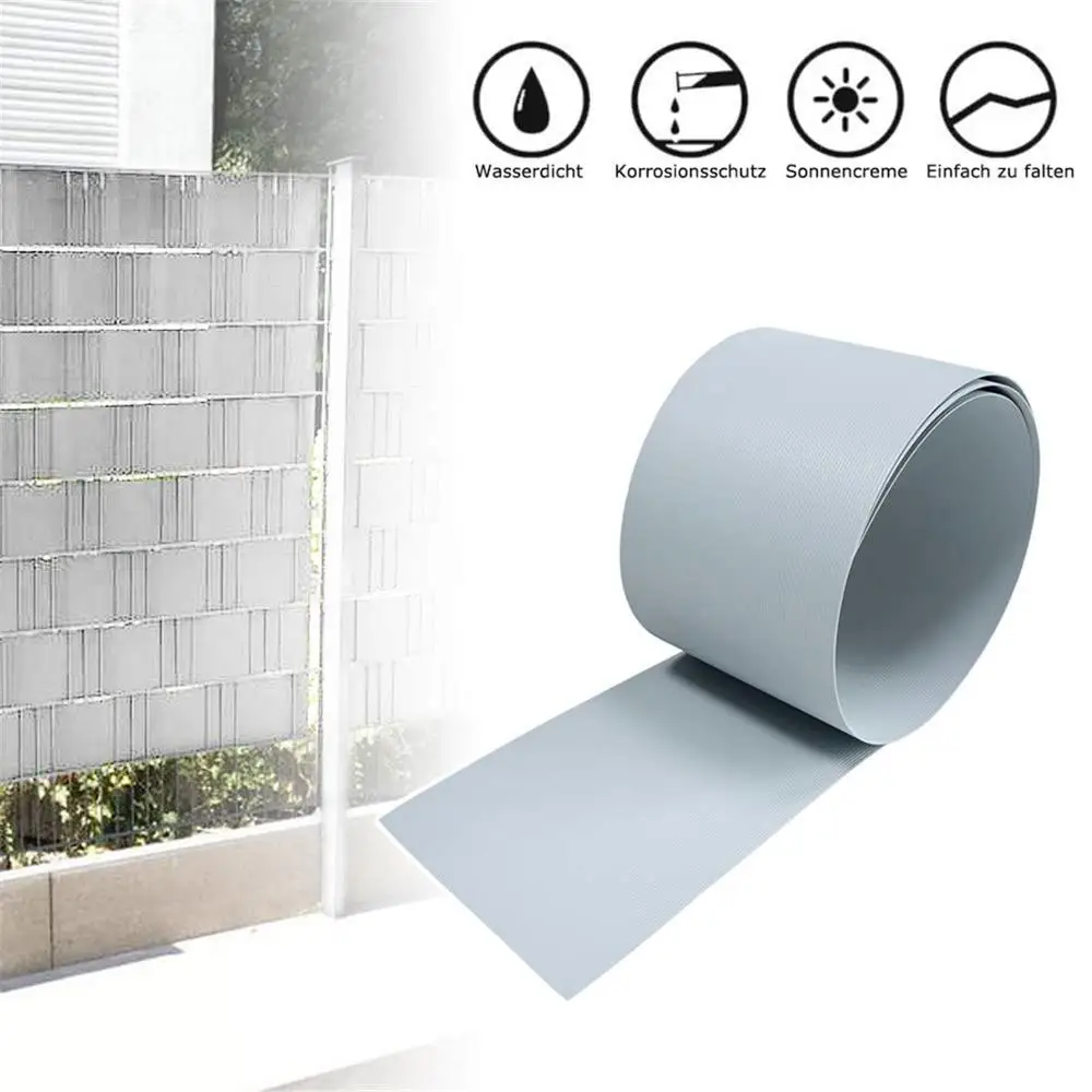 Easy to Install Privacy Protection Anti-UV Hard PVC Strip Fence Privacy Protection/Anthrazit Sichtschutzstreifen Gartenzaun