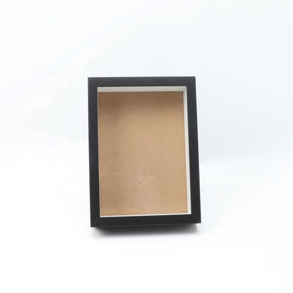 МДФ Черная или белая коробка для теней, фоторамки, коробки для фотографий, рамки, оптовая продажа, коробка под заказ, деревянная рамка для фотографий