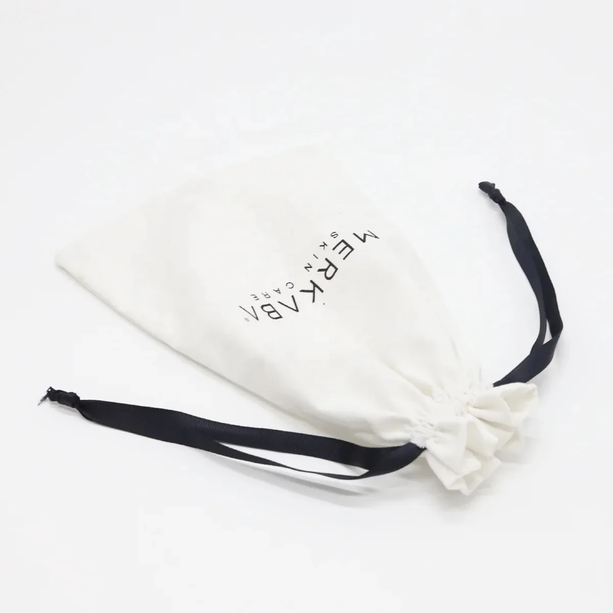 Custom Logo Natural Promotional Cotton Canvas Packaging Bag Gift Cotton Jewelry Pouch Cosmetics Pouch
