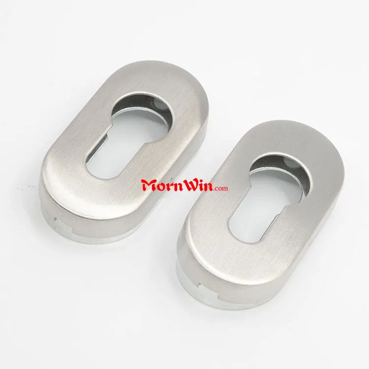 Popular Satin Stainless steel 304 Oval Shape Cylinder  key escutcheon