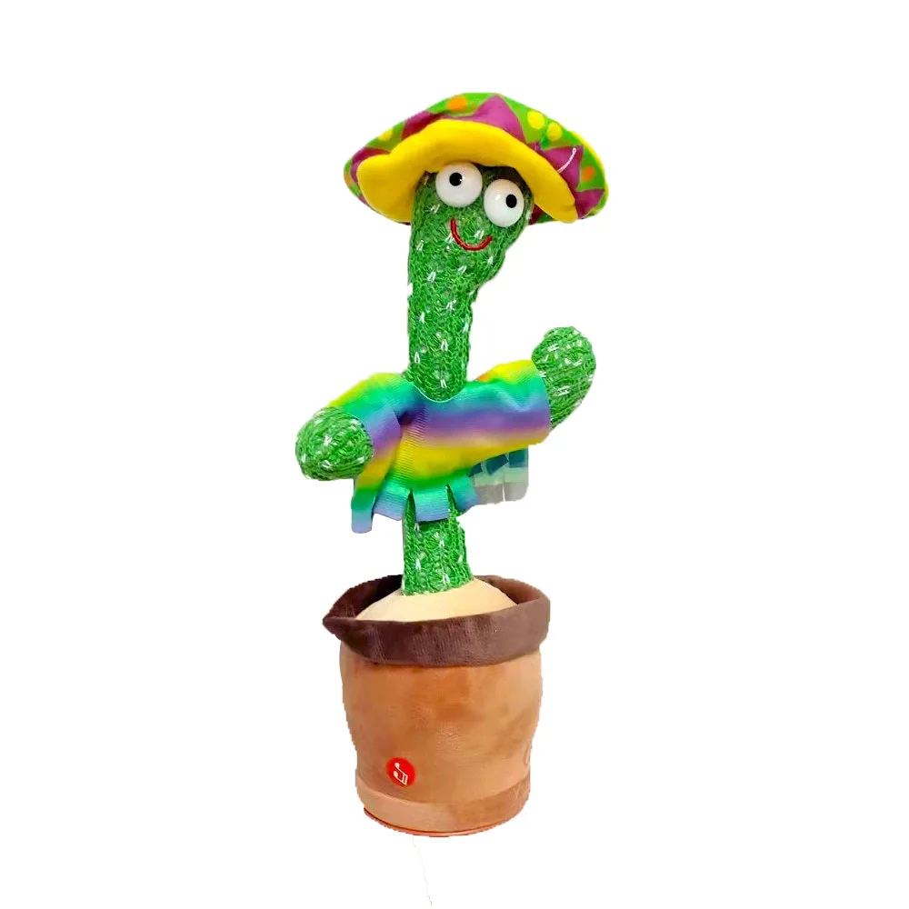 Dropshipping Dancing Cactus Toy Singing Dancing Repeating Electric Dancing Cactus Toys Plush Toy