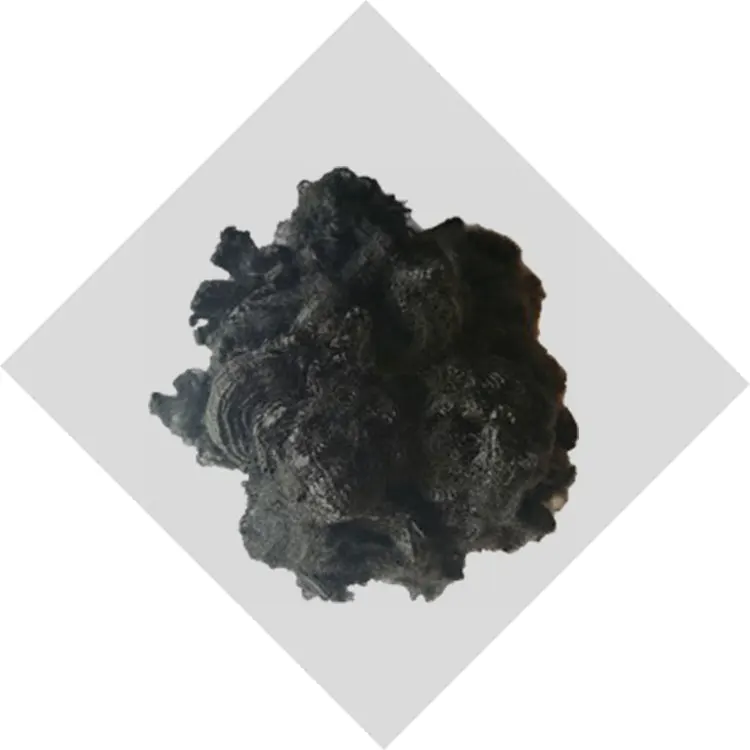 Fireproof and Heat Insulating Polyester Chemical Fiber Material Recycled Black Polyester Fiber Cotton