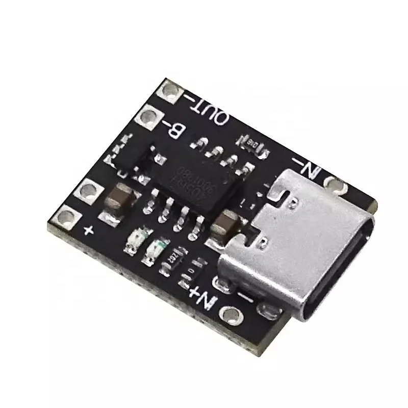 TP4056 ternary lithium battery charging board 1A 3.7V4.2V charger module Type-C interface with protection