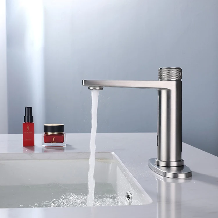 Stainless Steel Infrared Sensor Bathroom Basin Faucet Tap