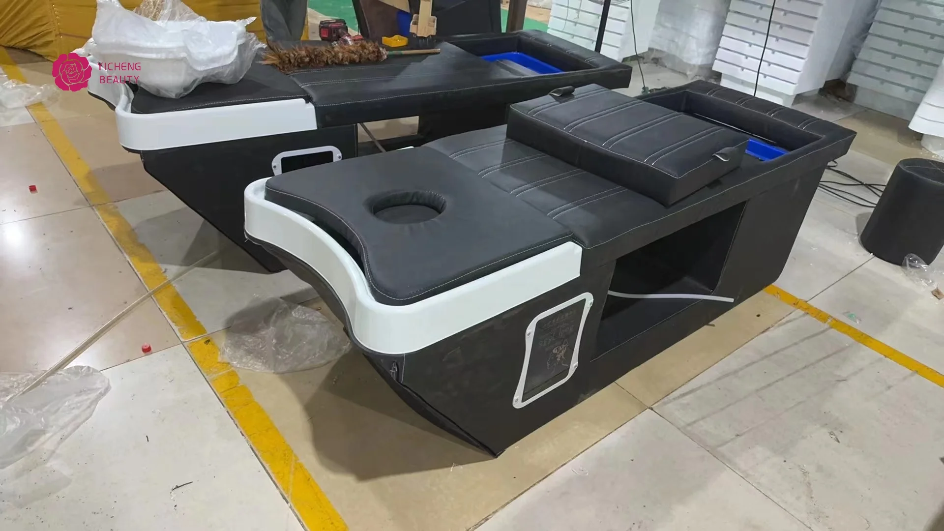 Yicheng Beauty Modern Thai Style Spa Head Water Therapy Beauty Hair Salon Shampoo Bed Professional Hair Shampoo Bed for Sale