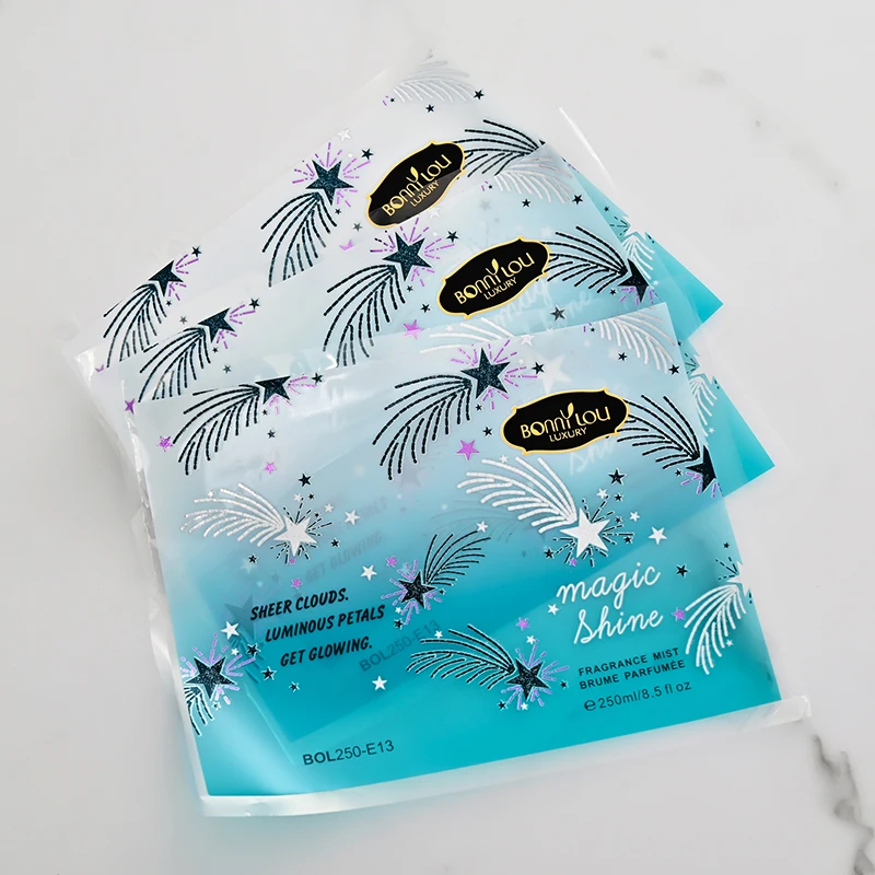 very beautiful BOPP private label stickers custom adhesive printing custom cosmetic label for perfume