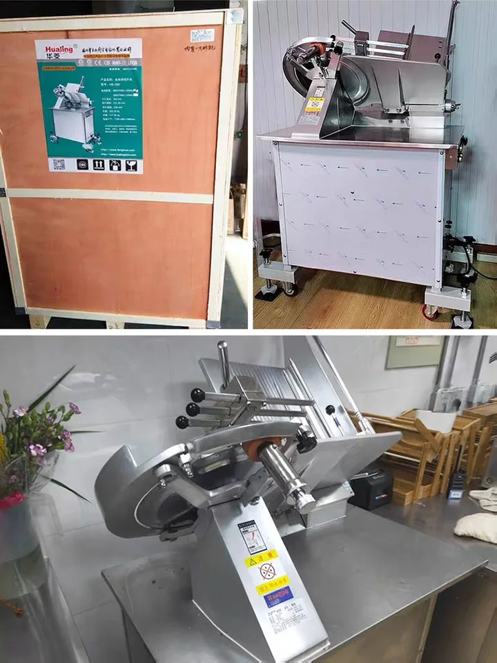 Electric Vertical Stainless Steel Commercial Automatic Cutting Machine Cheese Mutton Beef Ham Frozen Meat Slicer Slicing Machine